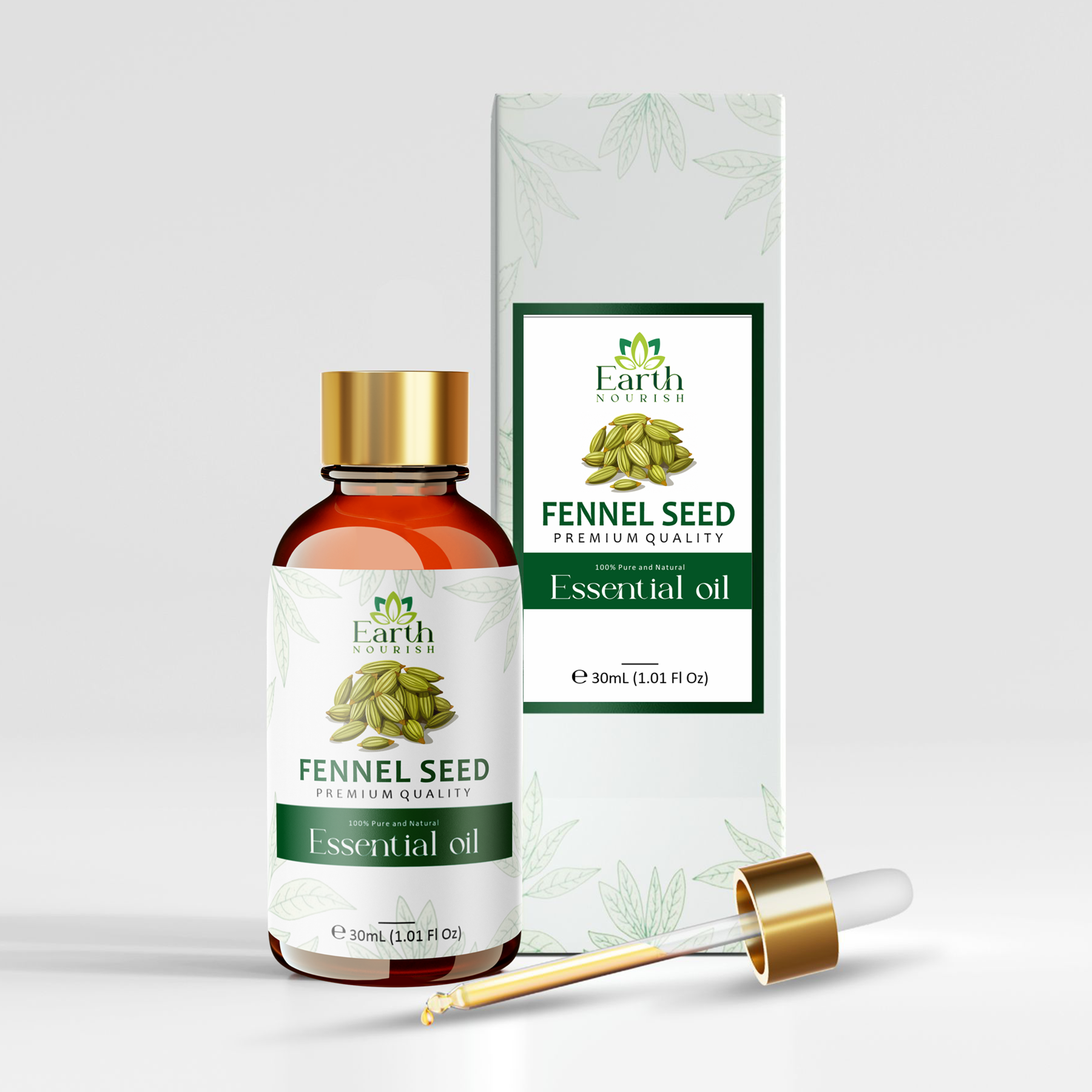 Fennel Seed Oil 50ml – Pure & Natural Essential Oil for DIY & Aromatherapy | Earth Nourish