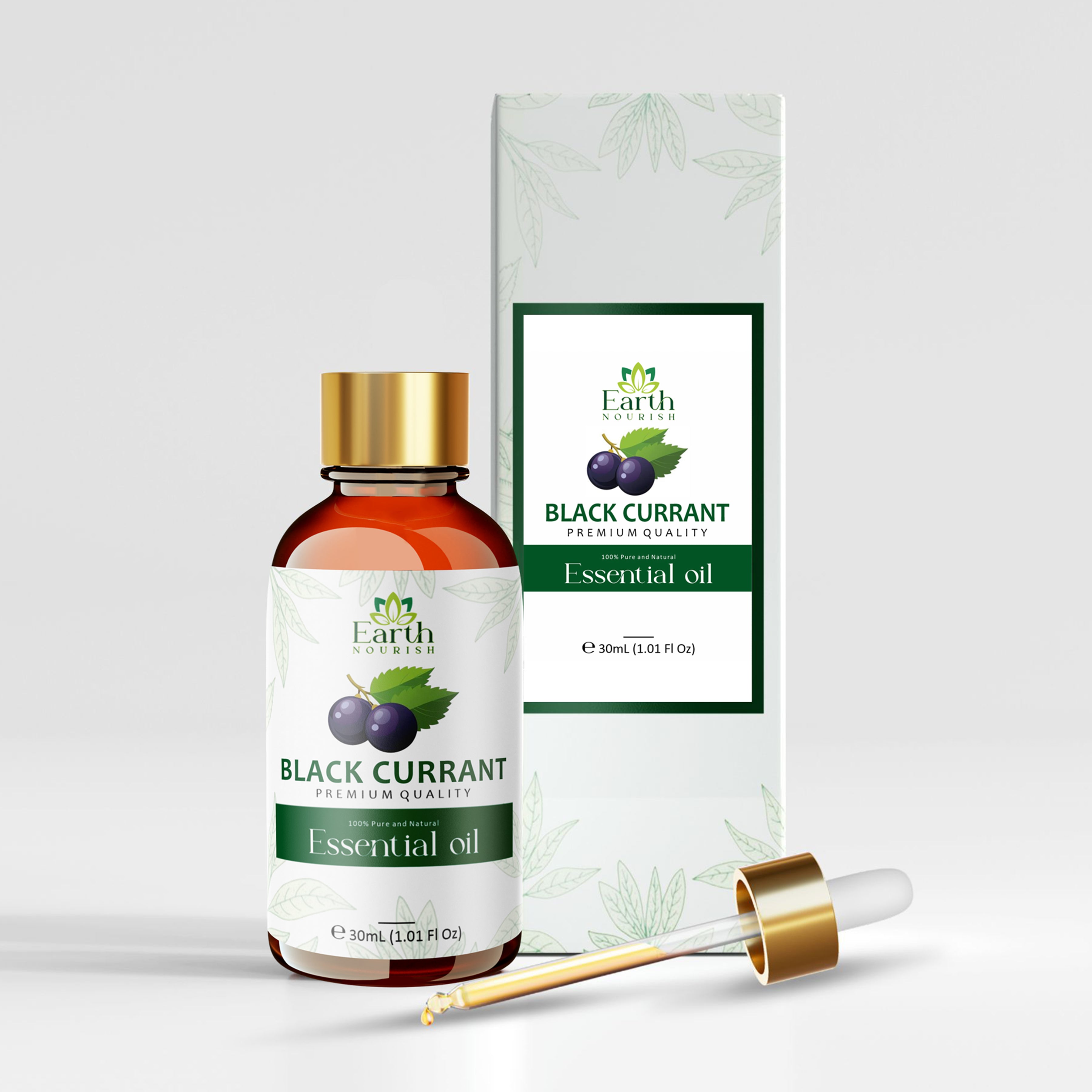 Black Currant Oil 30ml – Pure & Natural Carrier Oil for Skin & Hair Care | Earth Nourish