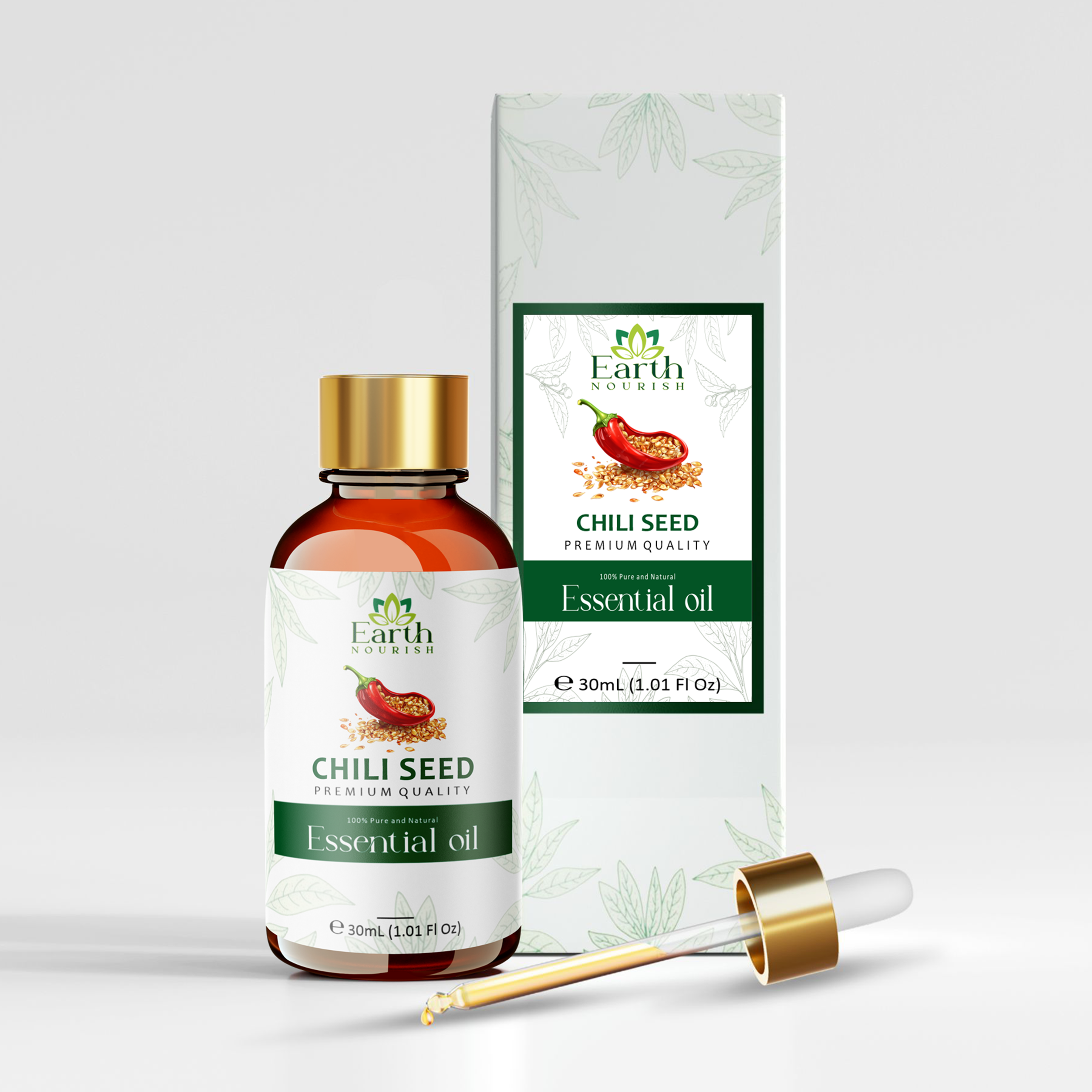 Chili Seed Oil 50ml – Pure & Natural Carrier Oil for Hair Growth & Skin Care | Earth Nourish