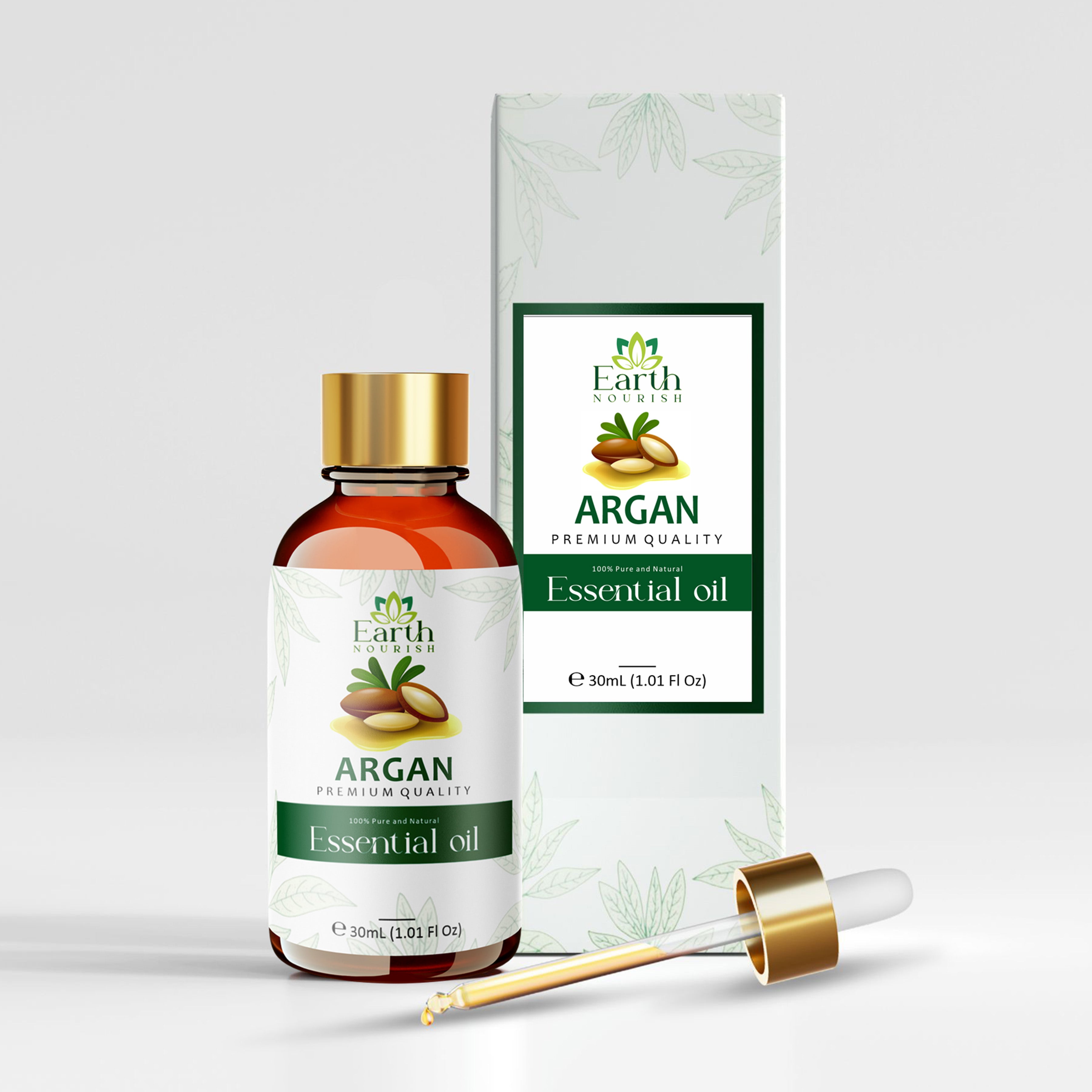 Argan Oil 15ml – Pure & Natural Moroccan Oil for Hair & Skin Care | Earth Nourish