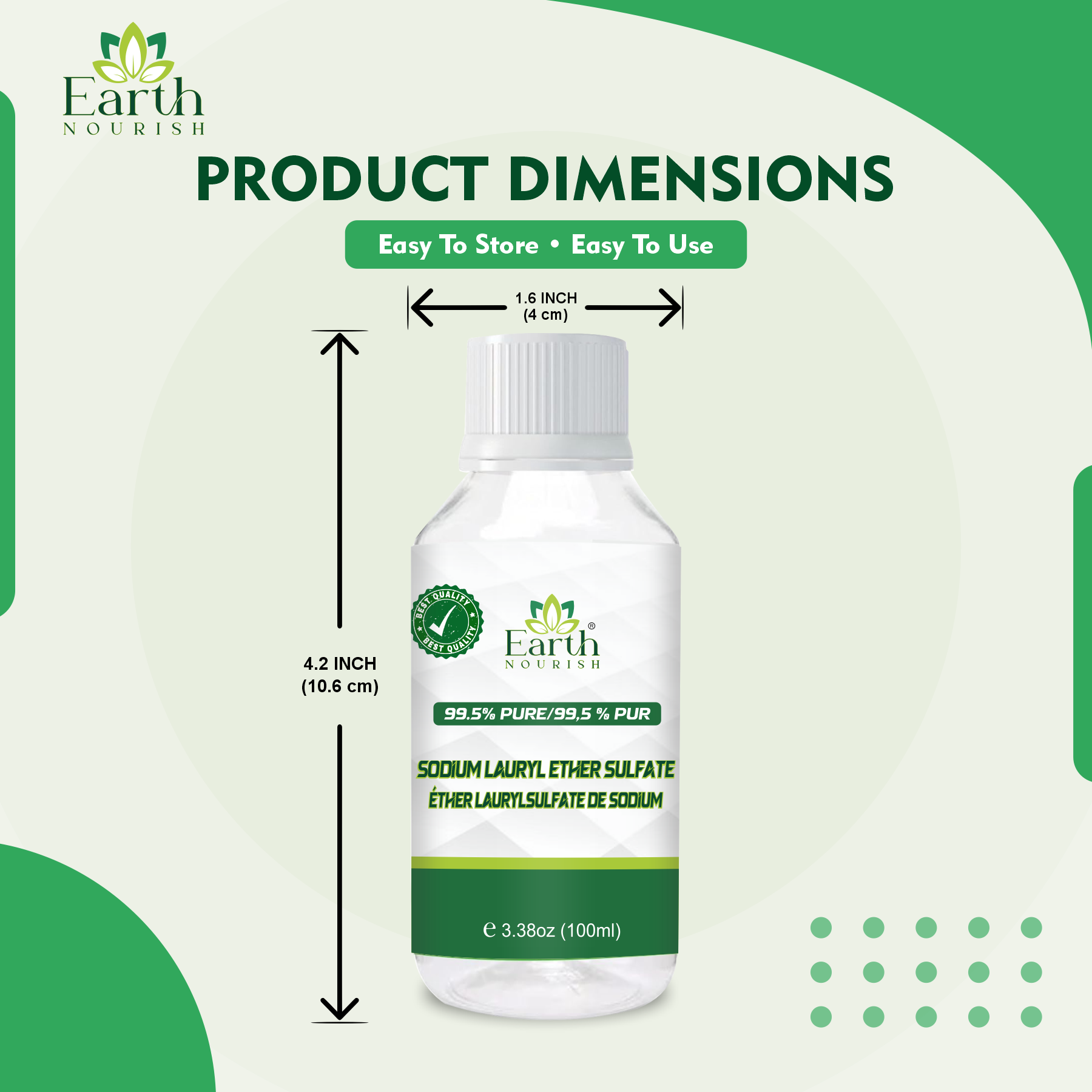 Sodium Lauryl Ether Sulphate (SLES) 100g – Cosmetic-Grade Raw Material | Earth Nourish