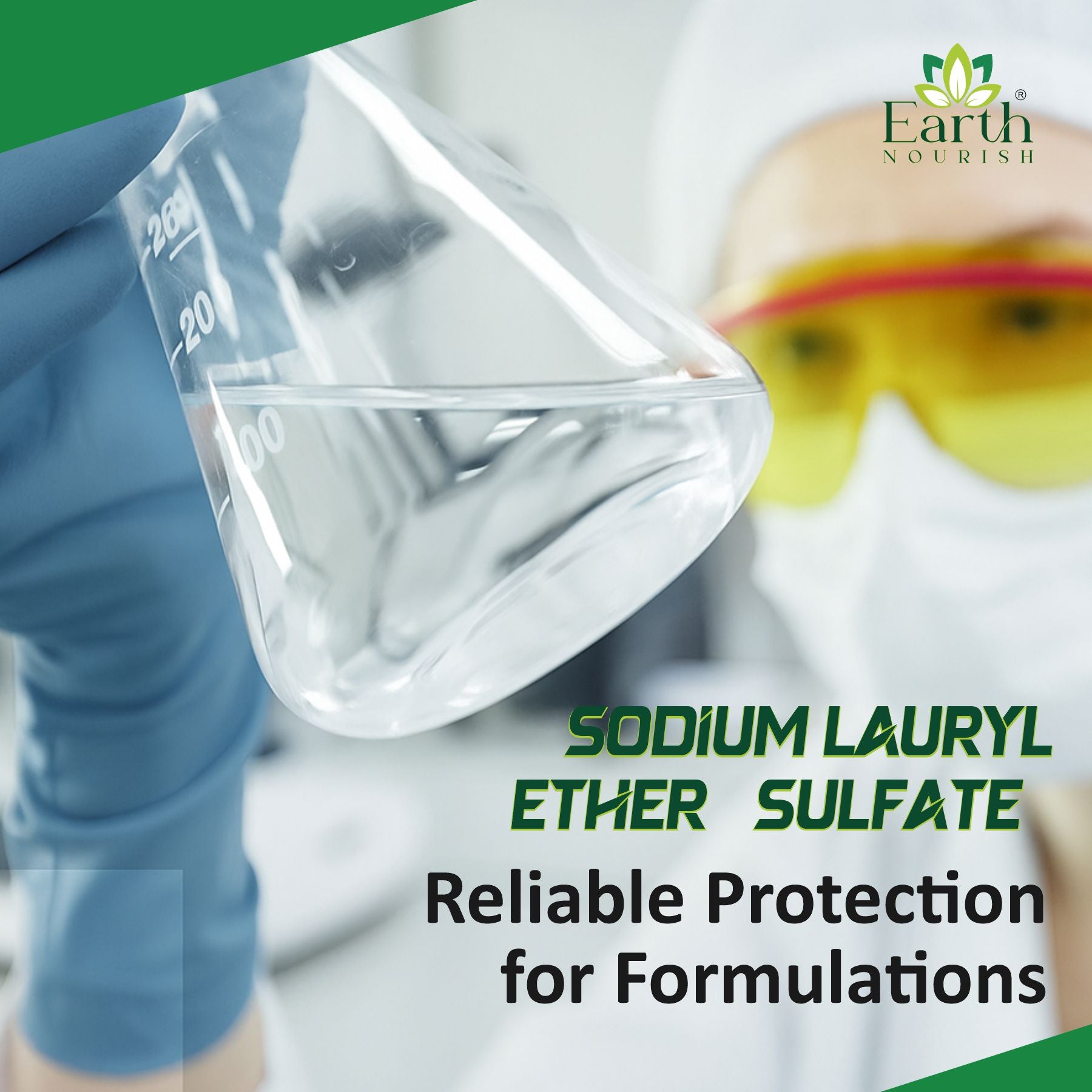 Sodium Lauryl Ether Sulphate (SLES) 100g – Cosmetic-Grade Raw Material | Earth Nourish